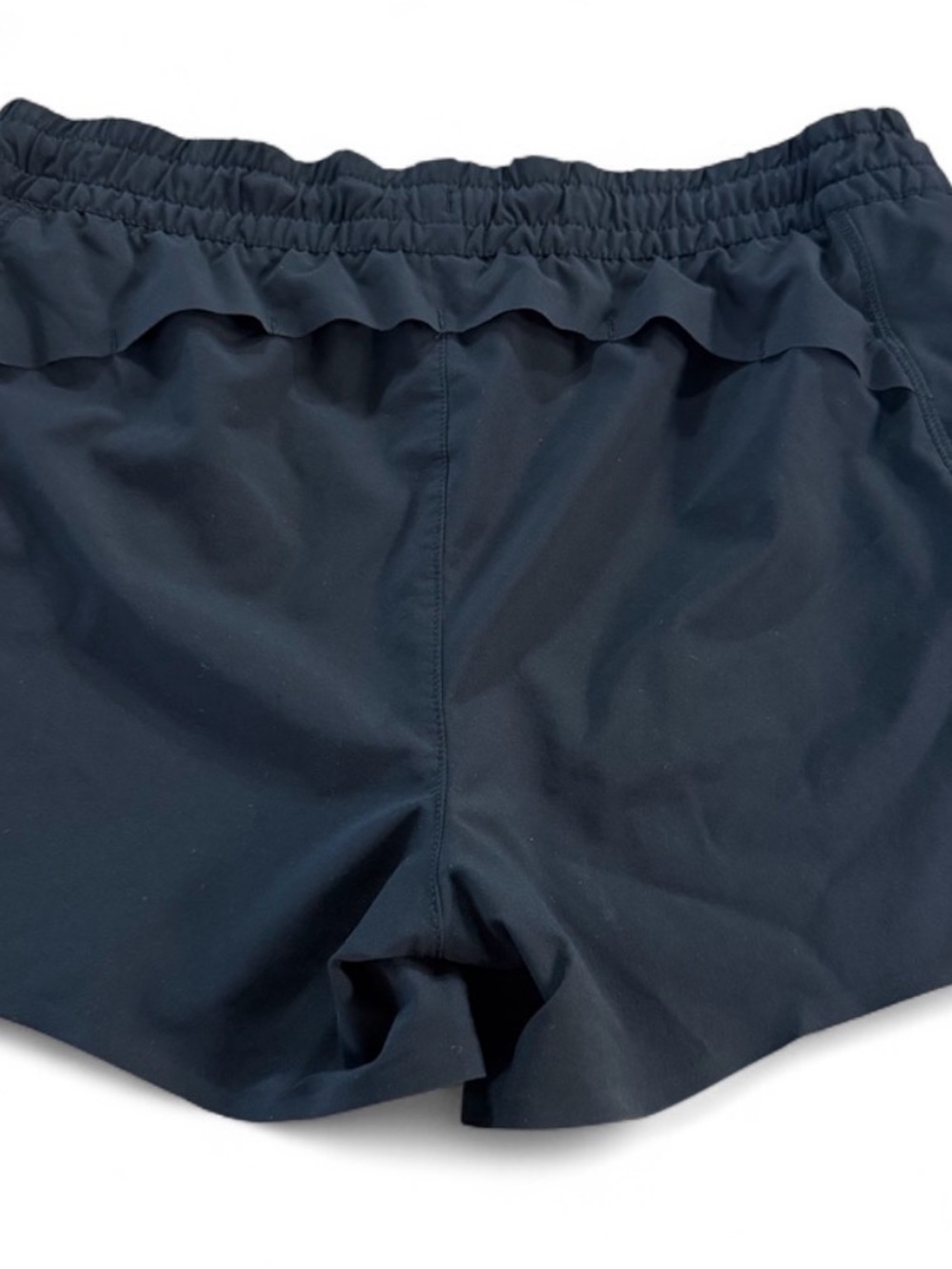 Athleta Navy Elastic Waist Ruffle Hem Girls' Shorts